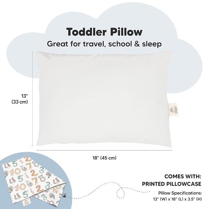 Toddler Pillow with Pillowcase - Image 3