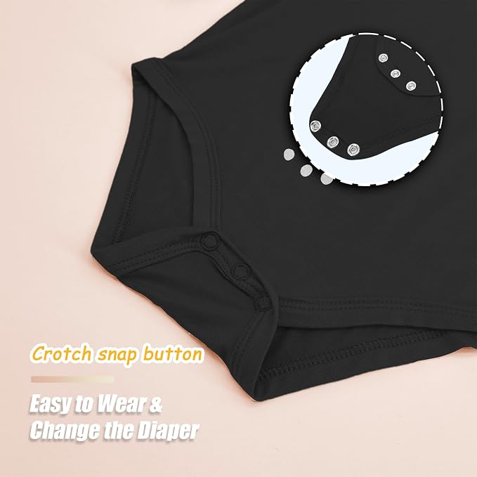 Jimonda Bamboo Baby Bodysuit Long Sleeve Infant Romper Soft Boy Girl Unisex - Image 6