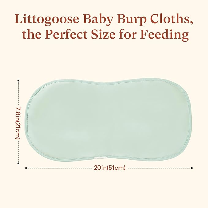 Baby Burp Cloths, Soft & Absorbent Burping Clothes - Image 2