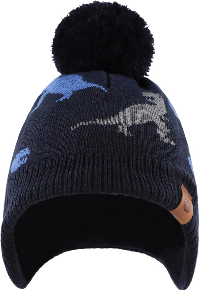 JANGANNSA Knitted Baby Hat Scarf Set Winter Warm Boys Girls Beanie Fleece - Image 2