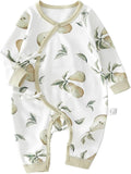 100% Organic Cotton Soft 0-6 Months Unisex Footless Newborn Baby Sleepers by Cherie+Kids
