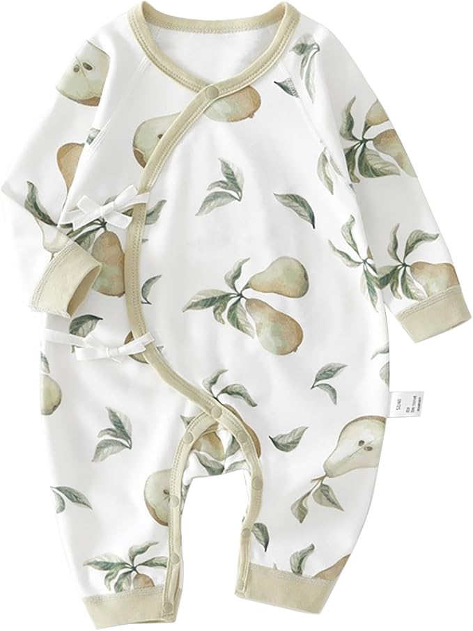 100% Organic Cotton Soft 0-6 Months Unisex Footless Newborn Baby Sleepers by Cherie+Kids