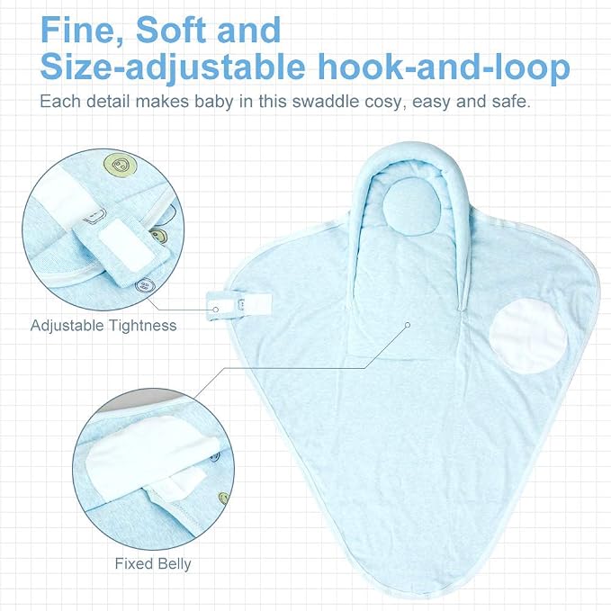 Premium Soft Cotton Baby Swaddle Blankets, Unisex Baby Blanket Wrap - Image 5