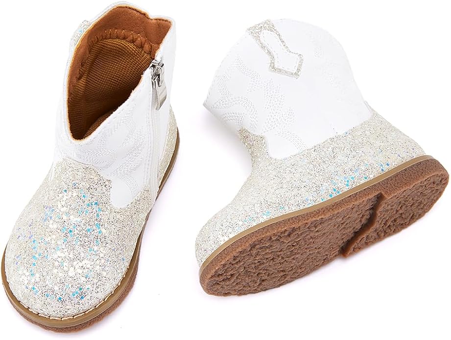 BMCiTYBM Baby Cowboy Cowgirl Boots Infant Western Shoes Boys Girls Round Toe - Image 4