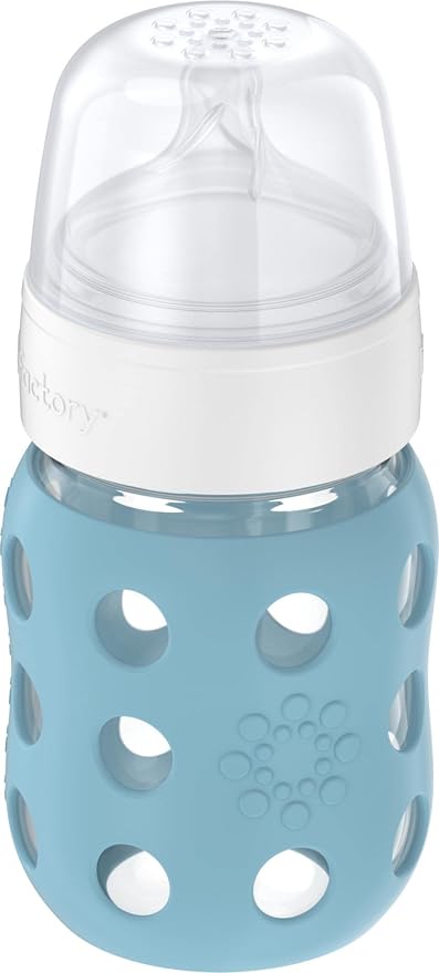 Lifefactory 8-Ounce Wide Neck Glass Baby Bottle - Image 2