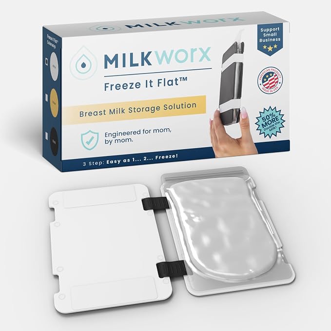 Freeze It Flat Breast Milk Storage Bag Freezer Organizer by MilkWorx