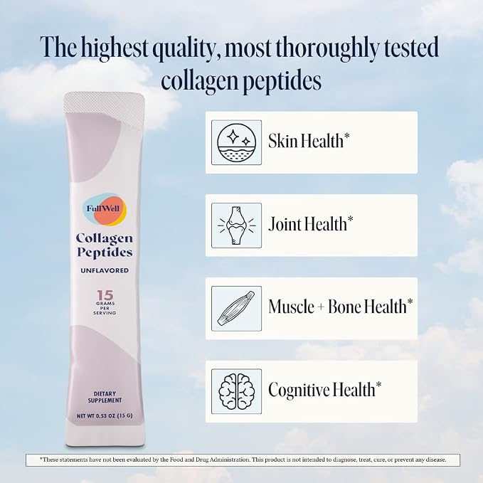 FullWell Hydrolyzed Collagen Peptide Stick Packs, Breastfeeding & Pregnancy - Image 4