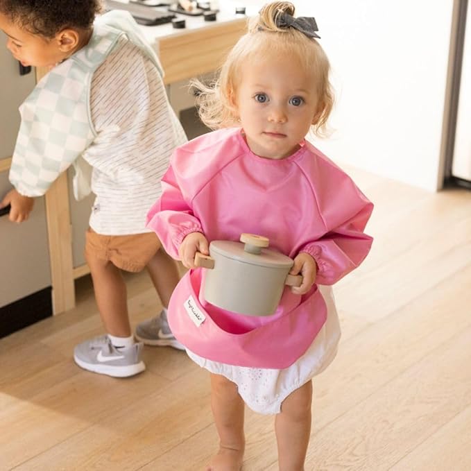 Tiny Twinkle Long Sleeve Bib for Babies & Toddlers – 2 Pack Waterproof Smock - Image 3