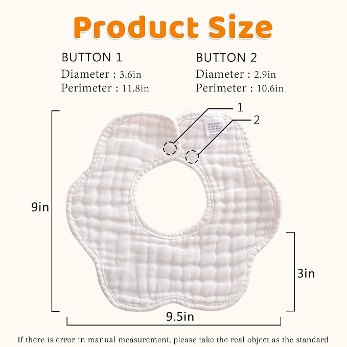 Baby Bibs Muslin Drool Teething Drooling Bibs - Image 5