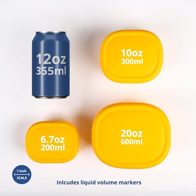 BLUE GINKGO Nesting Silicone Containers - Image 2