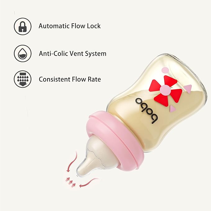 YOHKOH PPSU Baby Bottle Wide Neck, Newborn Anti-Colic Baby Bottle - Image 5
