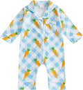 Balaflyie Baby Girl Button Down Pajamas Romper One-Piece Jumpsuit Long Sleeve by Balaflyie