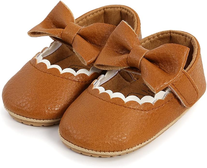 COSANKIM Baby Girls Mary Jane Flats Shoes Anti-Slip Rubber Sole Infant Toddler - Image 3