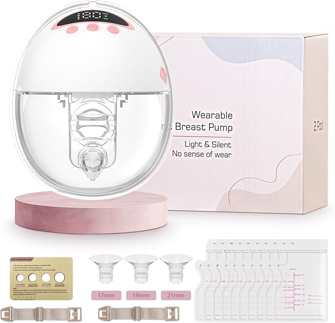 Wearable Electric Breast Pump, Hands-Free Breastfeeding Pump by YXYaoZhengYiGeYi