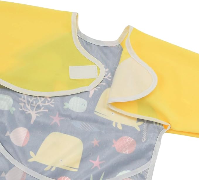 Infant Toddler Baby Waterproof Sleeved Bib, Bib - Image 7