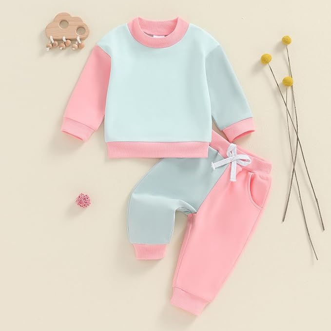 Fernvia Toddler Baby Girl Clothes 3 6 9 12 18 24 Months Fall Outfits Solid Long - Image 3