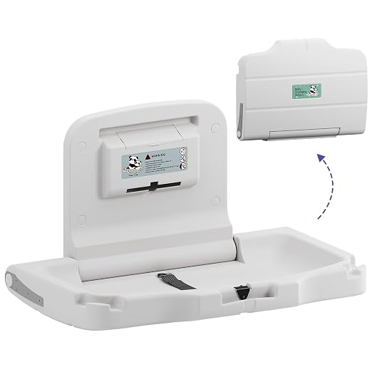 Panda Care ADA Compliant Horizontal Wall Mounted Baby Changing Station by Stardrix