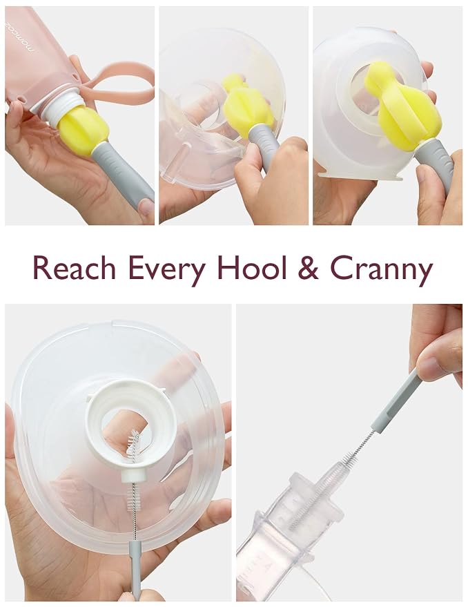 Momcozy Breast Pump Cleaning Brush & Accessories Kit, Replacement Parts - Image 2