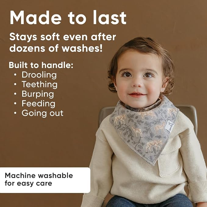 Copper Pearl 4 Pack Soft Cotton Baby Bibs - Image 3