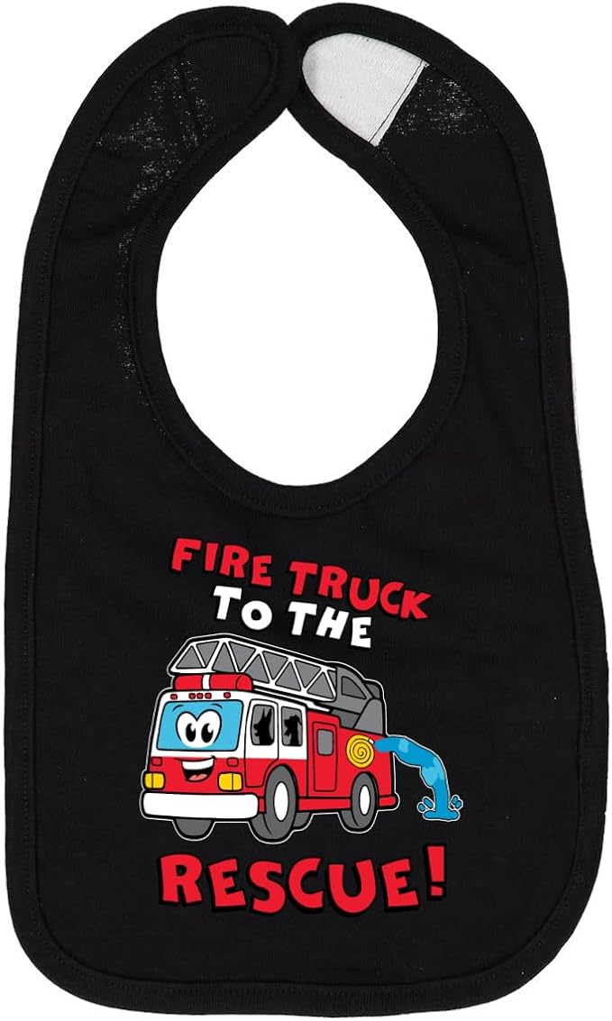 Wild Bobby Fire Truck to the Rescue Funny Cute Humor Infant Premium Jersey Baby by WildBobby