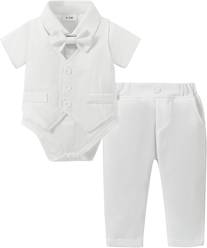 DISAUR Baby Boy Clothes Toddler Boy Outfits 4PCS Gentleman Dress by DISAUR