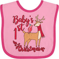 inktastic Baby's First Christmas Baby Bib by Inktastic