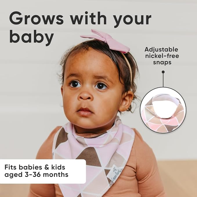 Copper Pearl 4 Pack Soft Cotton Baby Bibs - Image 7