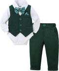 DISAUR Baby Boy Clothes Toddler Boy Outfits 4PCS Gentleman Dress by DISAUR
