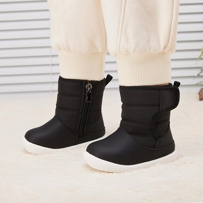 BMCiTYBM Baby Boy Girl Snow Boots Waterproof Winter Warm Booties Nonslip - Image 2