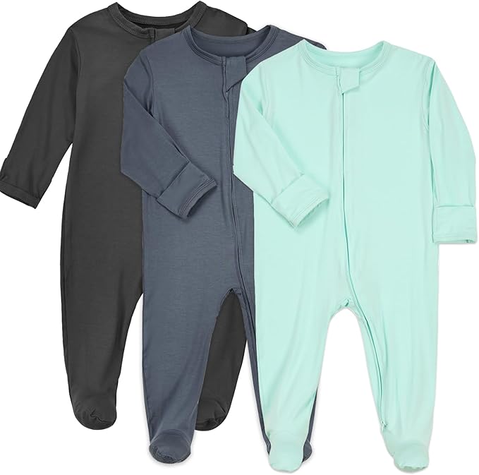 Aablexema Baby Zipper Pajamas Bamboo Rayon by Aablexema