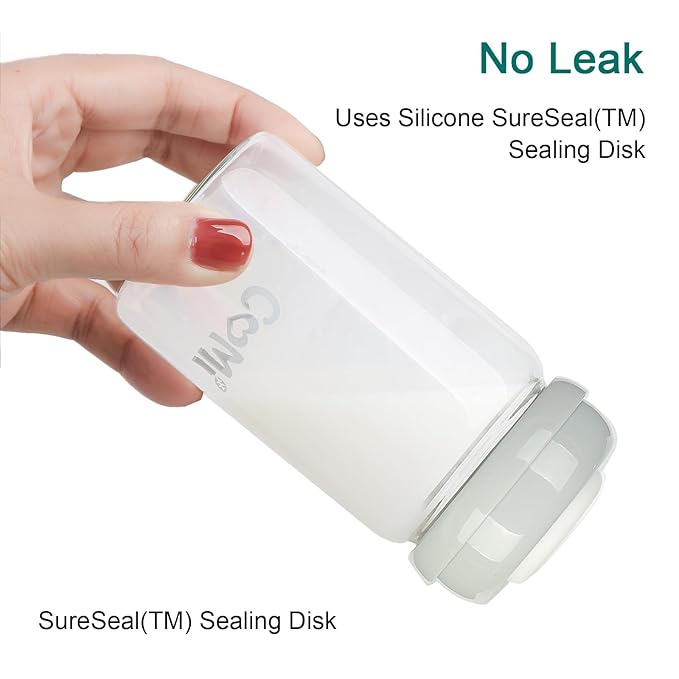 COMI Wide Neck Glass Breastmilk Collection n Storage Bottle, 8oz - Image 4