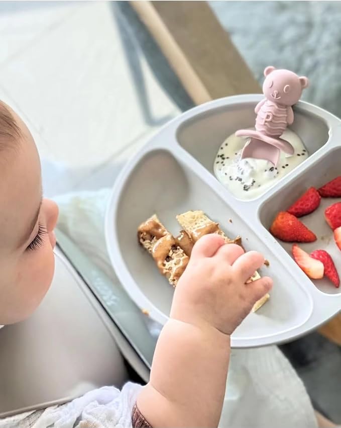 PandaEar 6 Pack Baby Led Weaning Spoons Forks 6+ Months | Silicone Baby Spoons - Image 5