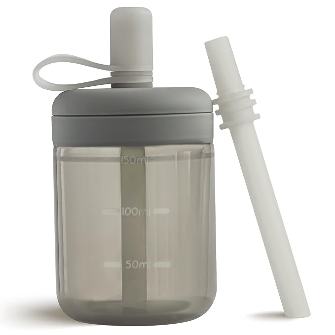 Moonkie Baby Straw cup | Silicone Toddler Sippy Cup Training Cup by Moonkie