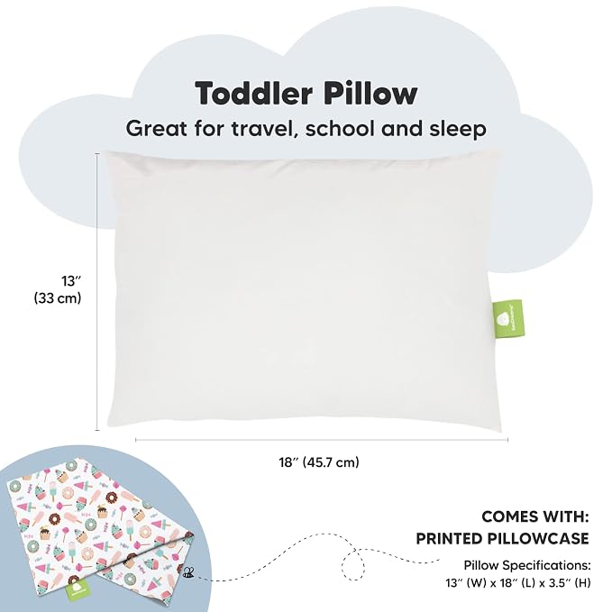 Toddler Pillow with Pillowcase - Image 3