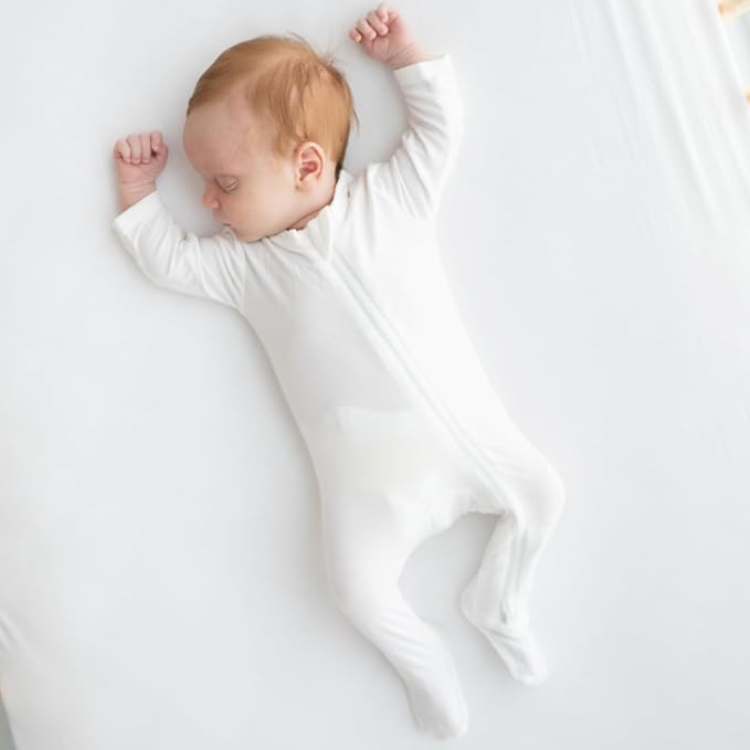KYTE BABY Unisex Rayon Made From Bamboo Zippered Rompers 0-24 Months - Image 6