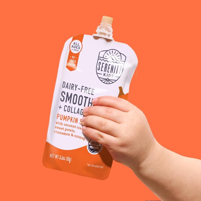 Serenity Kids 6+ Months Pumpkin Smoothie Baby Pouch Food - Image 6