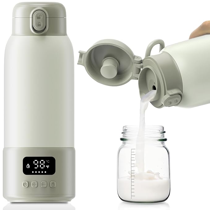 Portable Milk Warmer, 17oz Large Capacity Bottle Warmer by Unknown