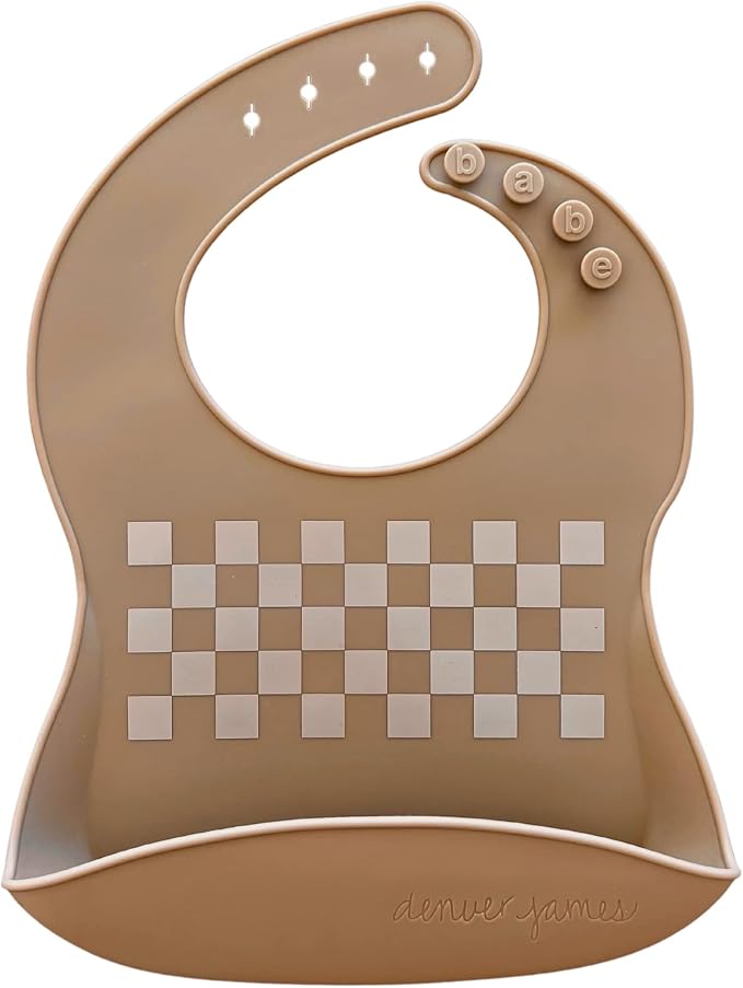 Denver James Silicone Feeding Bibs | Dishwasher Safe. Waterproof. Adjustable. - Image 3