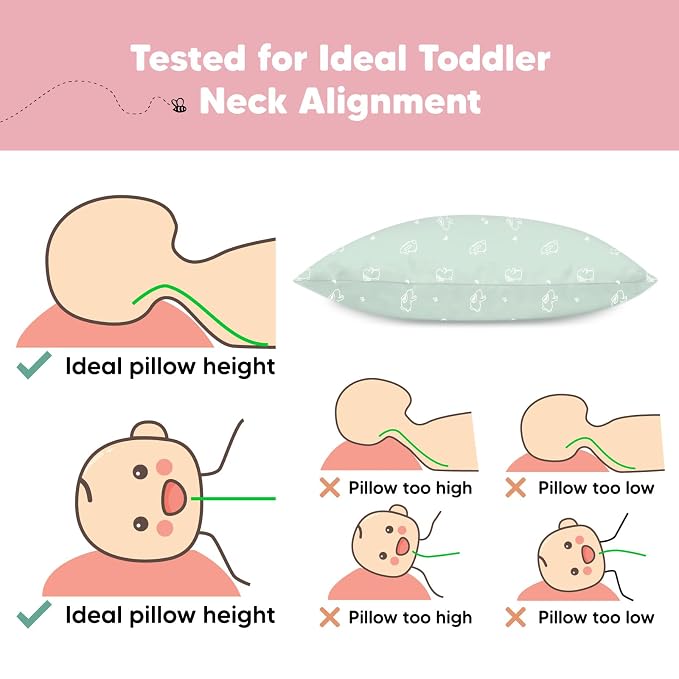 KeaBabies 2-Pack Toddler Pillow 13x18 - Image 7