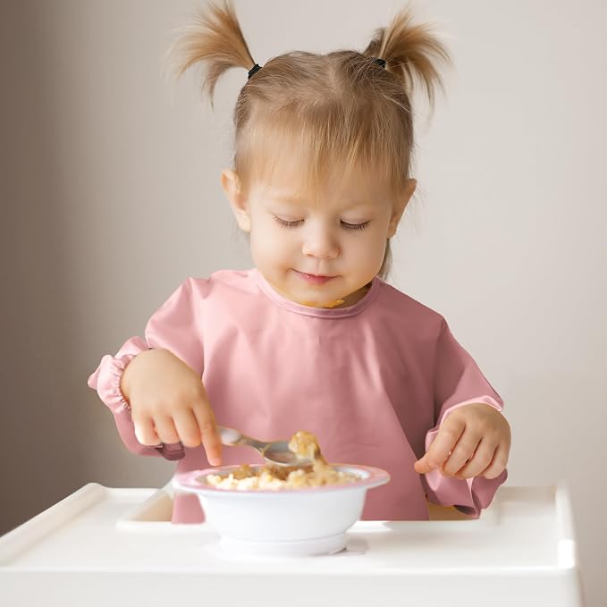 4 Pack Long Sleeve Bib, Waterproof Sleeved Smock - Image 4