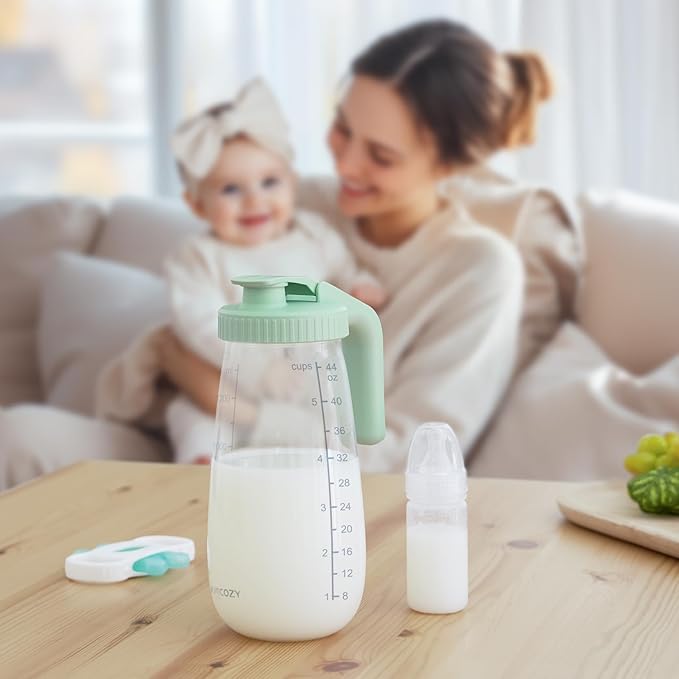 Momcozy Glass Breast Milk Pitcher, Formula Breastmilk Storage Container - Image 7