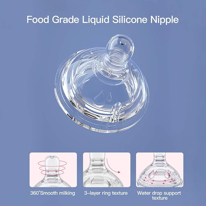 POTATO Glass Baby Bottles, Anti-Colic Breastfeeding Bottles - Image 4