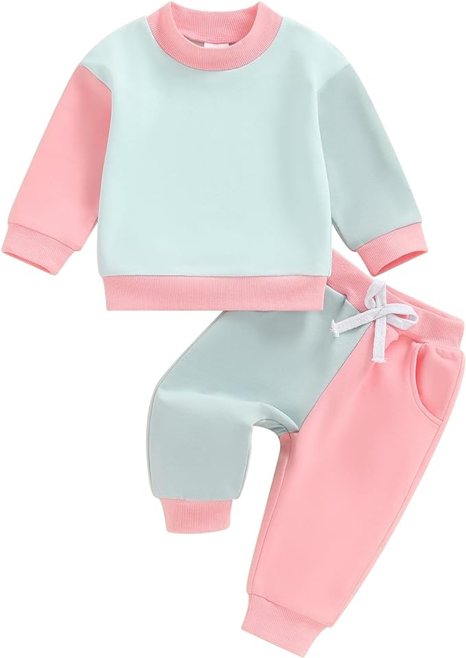 Fernvia Toddler Baby Girl Clothes 3 6 9 12 18 24 Months Fall Outfits Solid Long by Fernvia