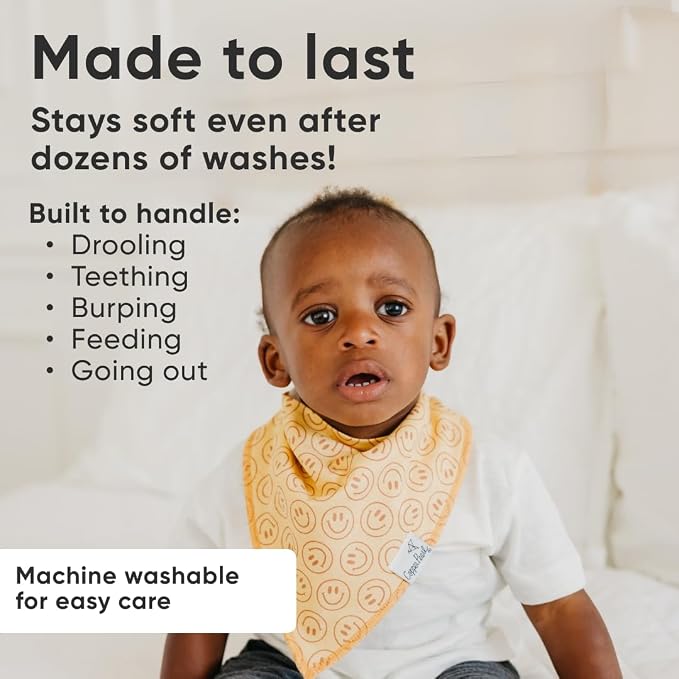 Copper Pearl 4 Pack Soft Cotton Baby Bibs - Image 3