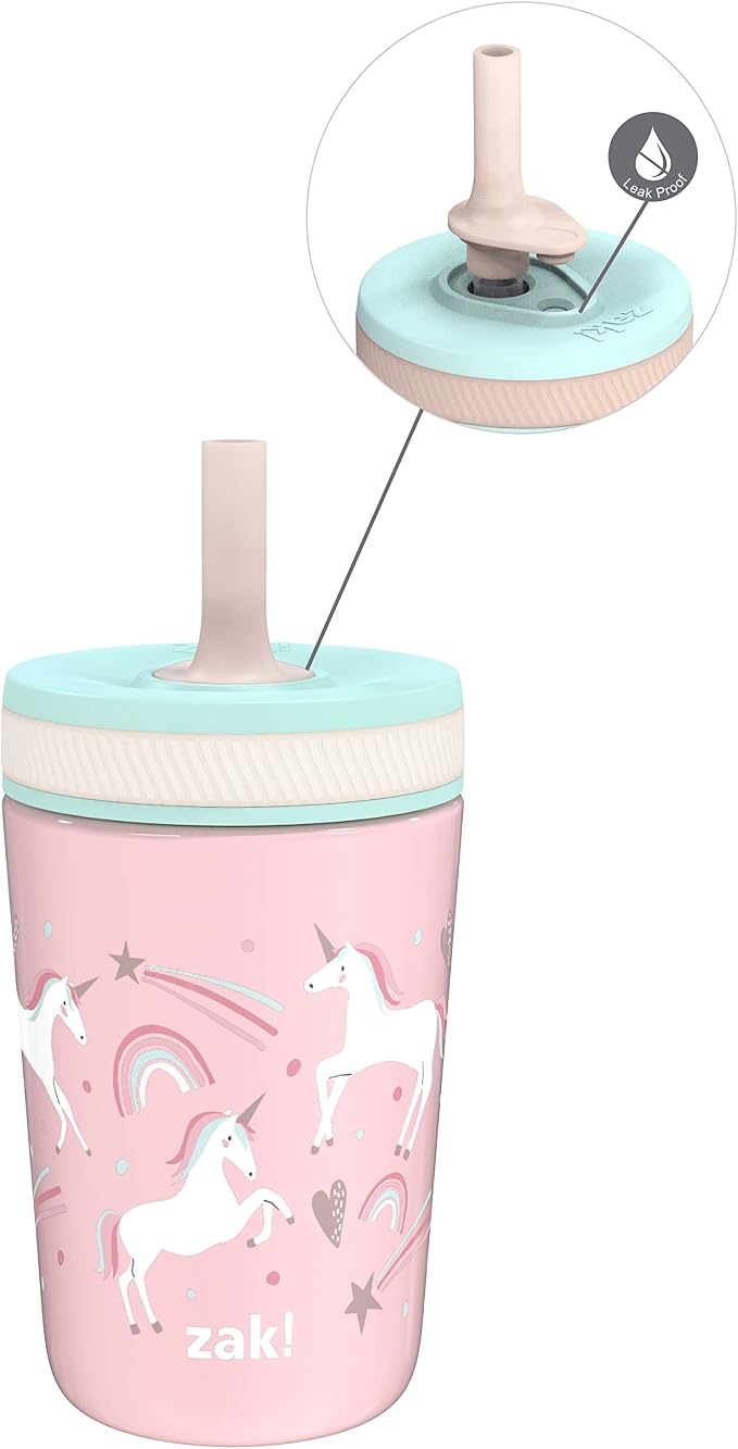 Zak Designs Kelso Toddler Cups For Travel or At Home, 12oz Vacuum Insulated by ZakDesigns