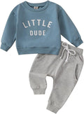 Toddler Baby Boy Clothes Solid Color Long Sleeve Crewneck Sweatshirt Top Casual by MABABY