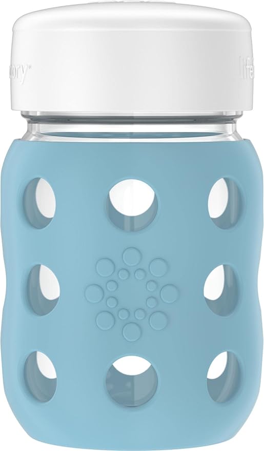 Lifefactory 8-Ounce Wide Neck Glass Baby Bottle by Lifefactory