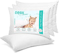 Nestl 4 Pack Toddler Pillow for Sleeping 13 x 18, Small Kids Pillow for Travel by Nestl