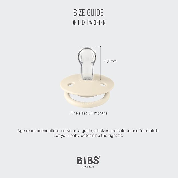 BIBS De Lux Liberty Soother 2-Pack, BPA Free Dummy Pacifier, Round Nipple. - Image 3