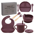 100% Silicone Baby Feeding Set, BPA Free Dishes by Dormlony